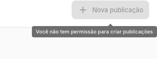Botão Nova publicação sem permissão