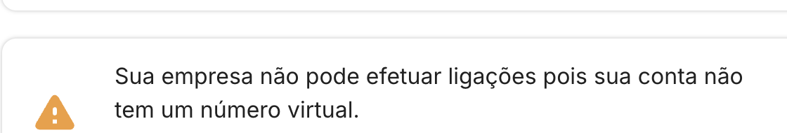 Alerta de conta sem número virtual