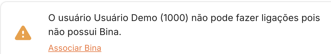 Alerta de usuário sem Bina